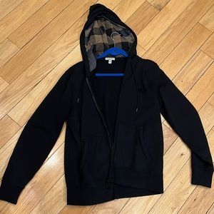 Burberry black zip up